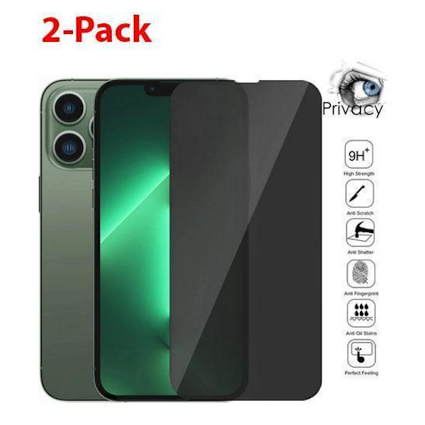 2-pack iPhone 13 Pro Max Privacy skärmskydd Akryl