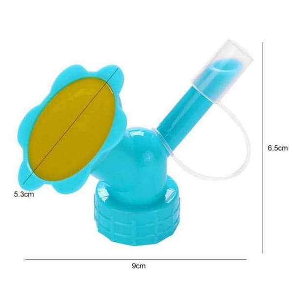 2 i 1 plastsprinklermunstycke för blomvattenflaska Grey one size