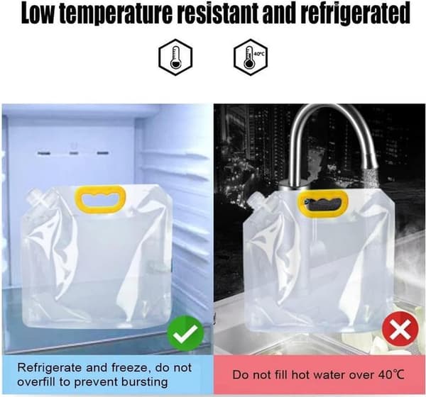 5-pack Multi-grain matförvaringspåsar Transparent 1L