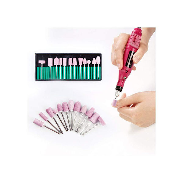 12 st Nagelborr manikyr pedikyr set Nail drill bits one size
