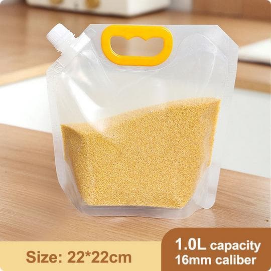 5-pack Multi-grain matförvaringspåsar Transparent 1L