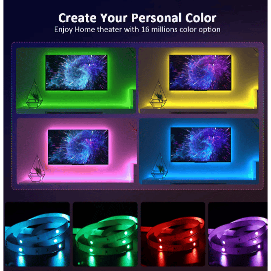 Färgad RGB 5050 LED-remsa för TV