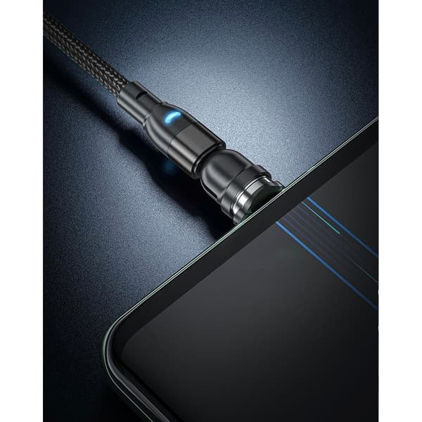 ROTERENDE 3-I-1 MAGNETISK LADEKABEL - 2m