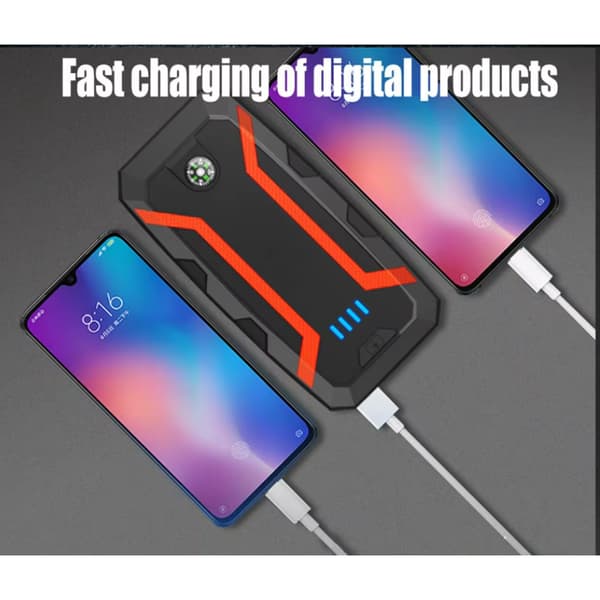 Jumpstarter til bil 4000 A/ Power bank 37000mAh