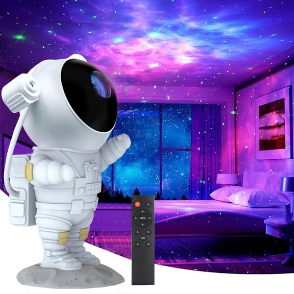 Astronaut galakse projektor, stjerneprojektor, astronauter