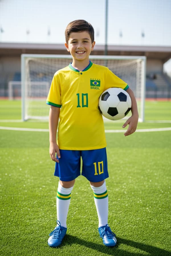 Fodboldtrøjer sæt til børn og unge-Brasilien
