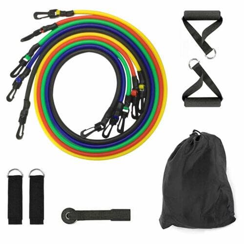 Træningselastik Sæt / Resistance Band 11 dele