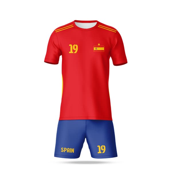 Fotballdraktsett for barn og ungdom - Spania