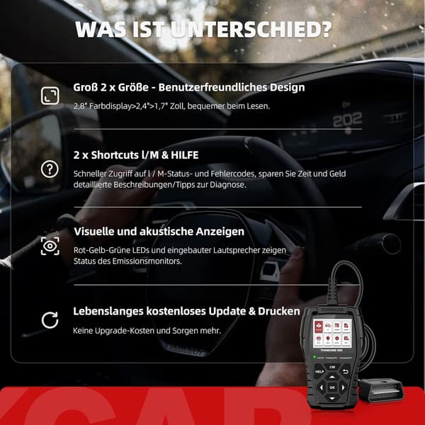 THINKOBD 500 -autodiagnostiikkatyökalu auto-obd2-skanneriin
