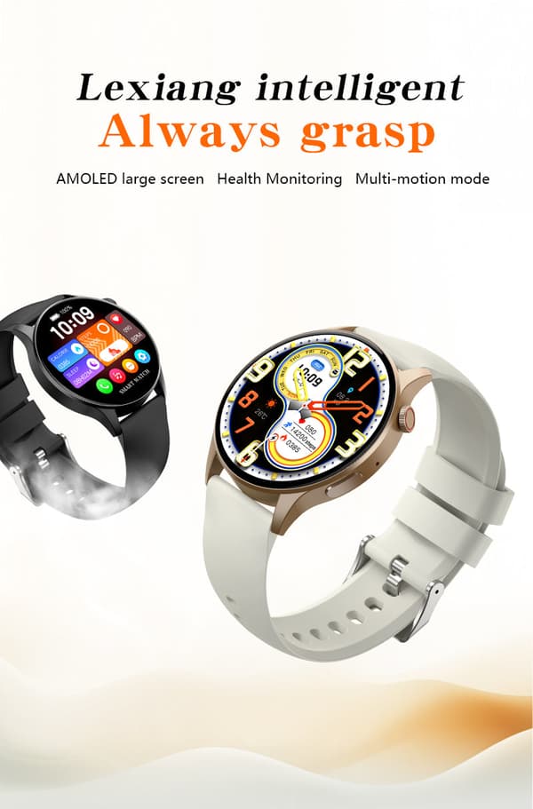 AMOLED 1.43" Älykello naisille – keskiössä liikunta ja terveys
