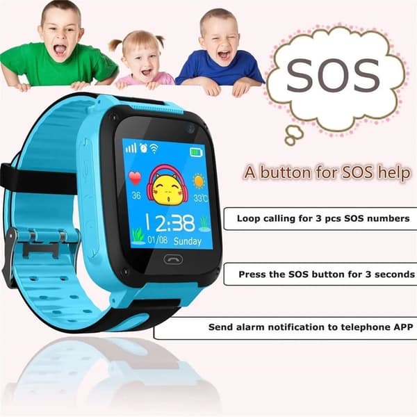 Älykello lapsille LBS/GPS SIM-kortti