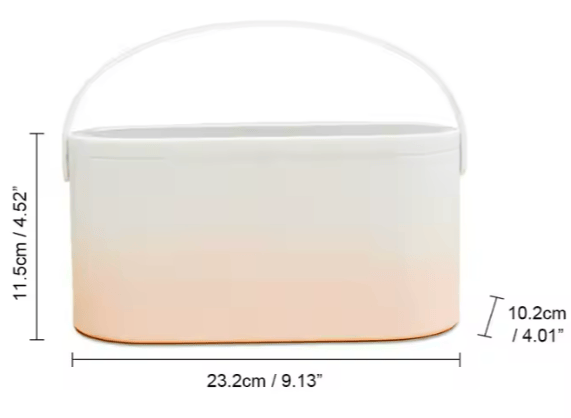 Kosmetikaväska med sminkspegel 23,2X10,2X11,5cm