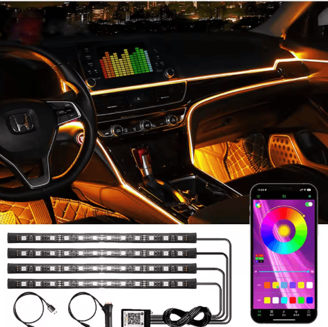 LED-innerbelysning bil 5V 5050 RGB