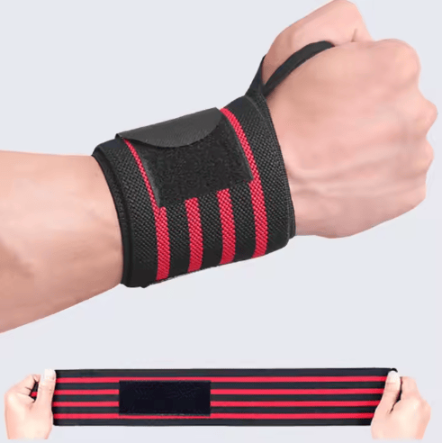 Handledsstödsbandage (svart/rött)