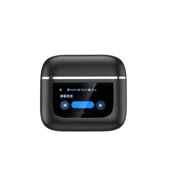 V8-kuulokkeet kosketusnäytöllä - Bluetooth - Musta