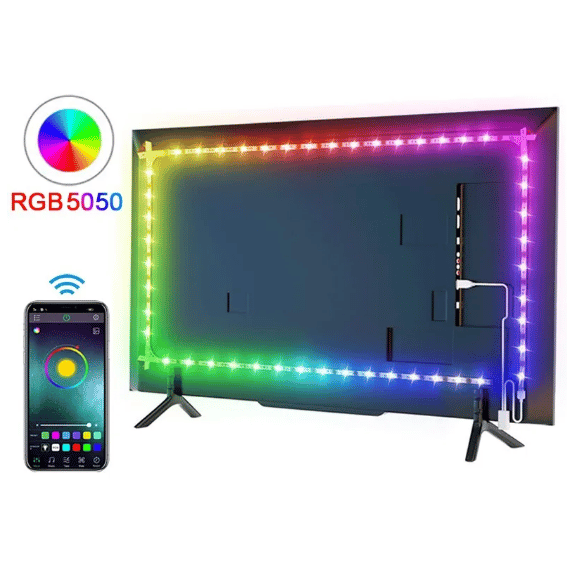 Färgad RGB 5050 LED-remsa för TV