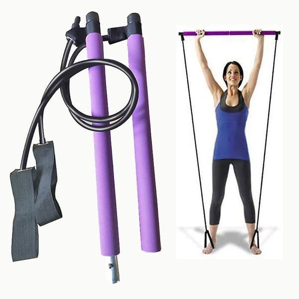 Pilates Bar Kit- Resistance Band-lyserød