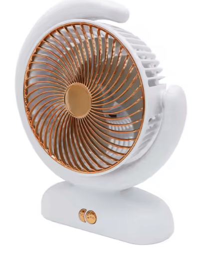 Oppladbar vifte og LED-lys, 2 i 1