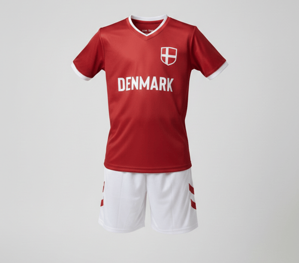 Fotballdraktsett for barn og ungdom - Danmark