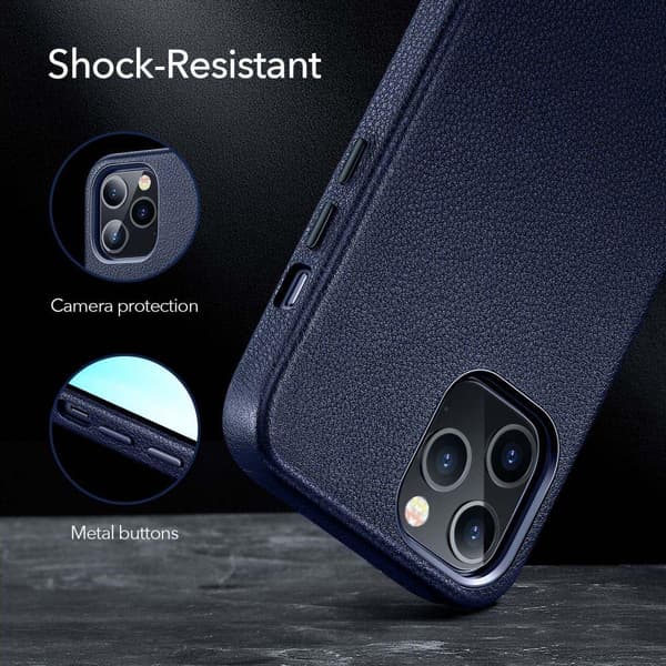 iPhone 12 Pro/11 Pro Max ESR Metro Läder/Transparent Skal - Svart