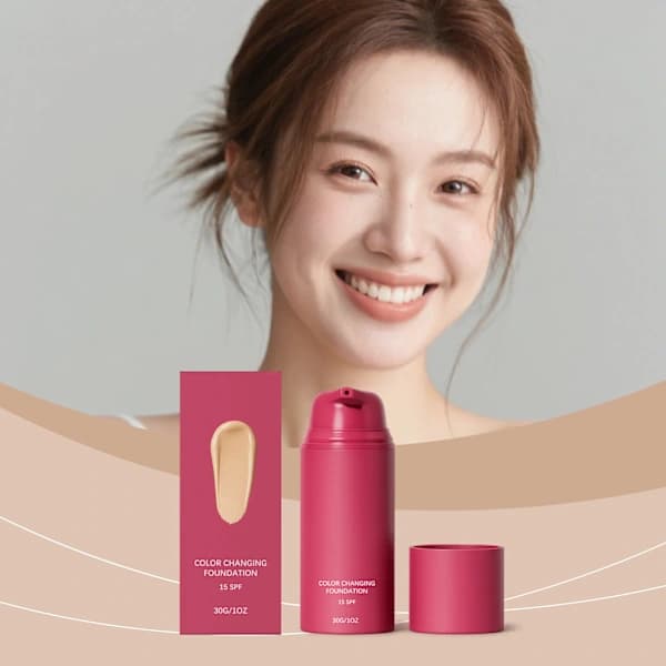 Color-Changing Temperature-Controlling Foundation, Natural Radiance and Long-Lasting Results