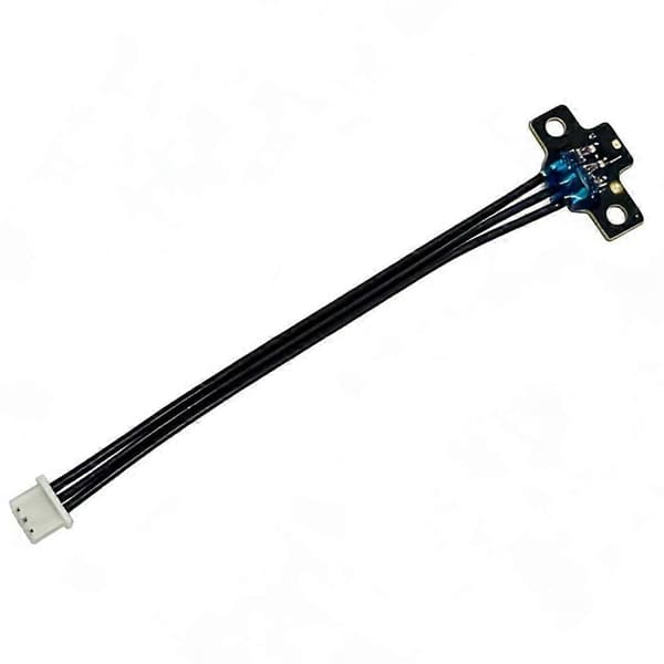 Filamentdeteksjonssensorkabel, 2 knivsensor for 3D-skriver, plast+metall, svart, 1 stk, kompatibel med Centauri Carbon CC2