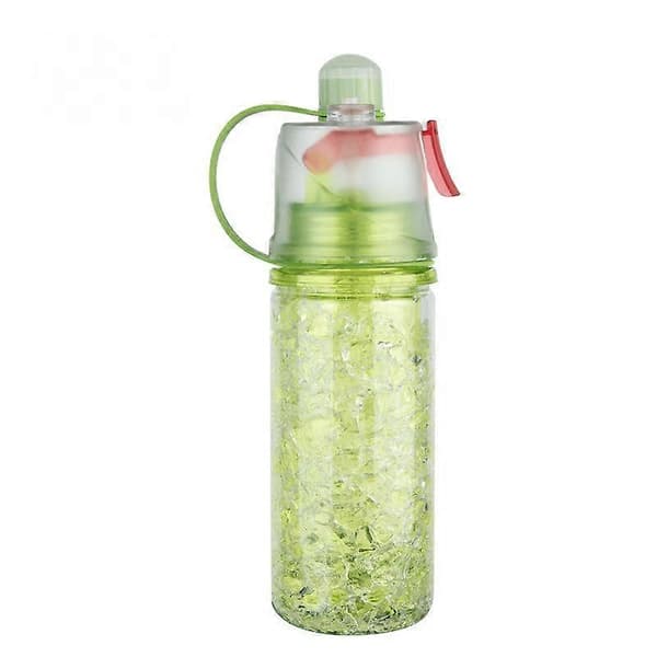 Outdoor Cooling Spray Moisturizing Cooling Plastic Water Cup Green 350ML