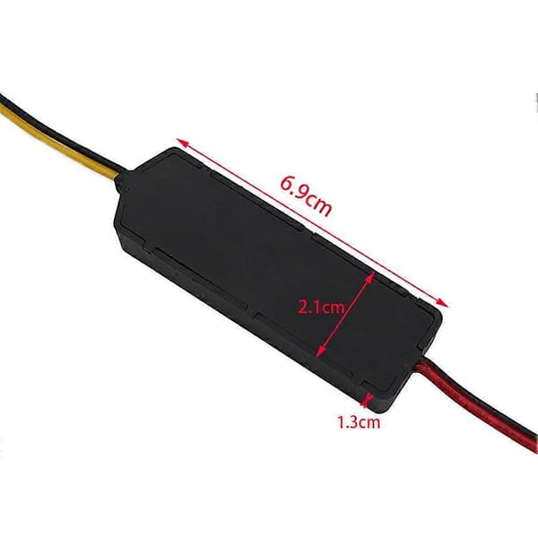 DC 12V 24V-80V Step Down Konverter, Sort Plast Spændingsregulator til Elektrisk Scooter Modificeret Tilbehør, Kompatibel med 12V-80V DC Systemer