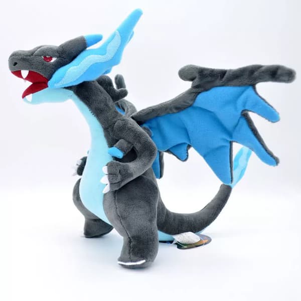 Rajoitettu erä Charizard-pehmolelu Mega Charizard -pehmonukke korkea (sininen)-23cm
