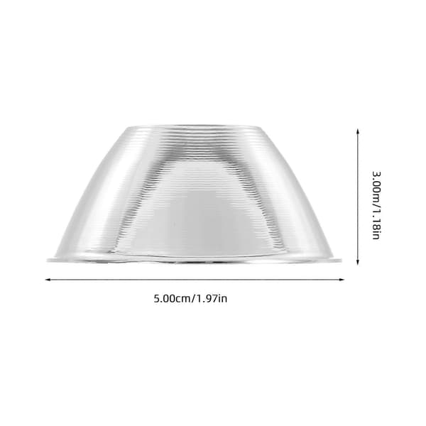 2 Pieces LED Flashlight Reflector Cup Accessory with High Brightness Spotlight Lampshade Flashlight Lighting Diffuser for Outdoor Adventures Silver Silver 13.00X13.00X4.00CM