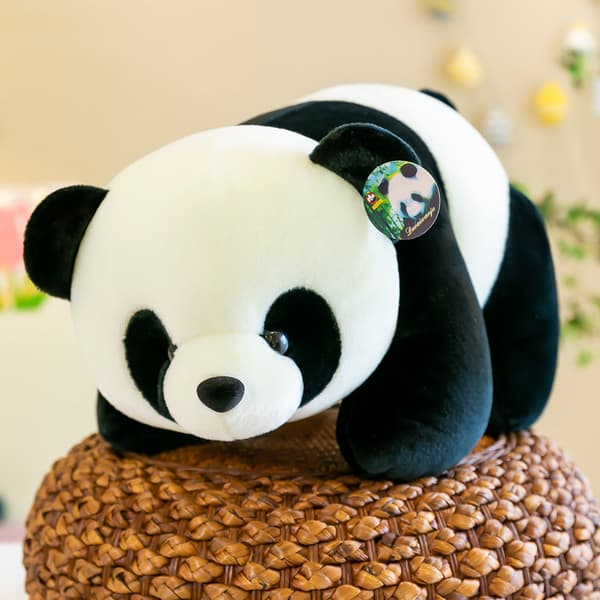 Simulerad Jättepanda Plyschleksak Söt Djurkudde (1 Styck)