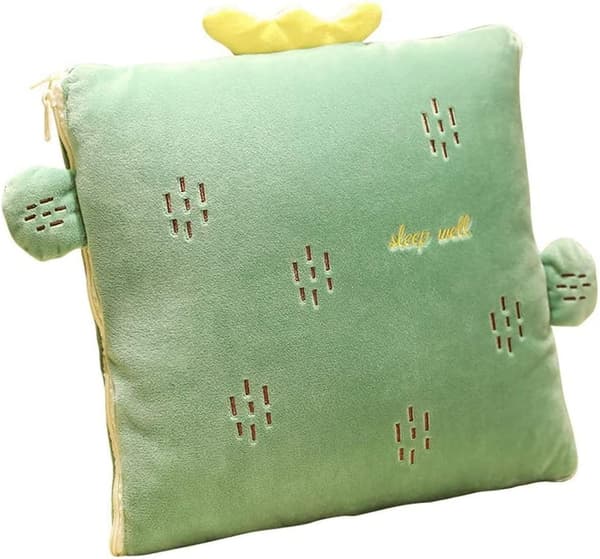 Creative Pillow Blanket 2 in 1 Pillow Quilt Multifunctional Pillow Blanket Backrest Pillow Nap Mat Pillows