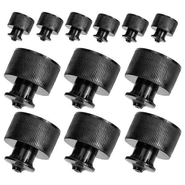 Mineralvattenflasklock, Push Pull Förslutningslock, Läckagesäkra, Universell Passform 28mm, 12-pack