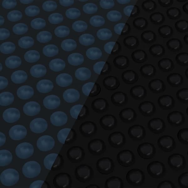 vidaXL Poolvarmefolie PE 400x200 cm Sort og Blå Sort
