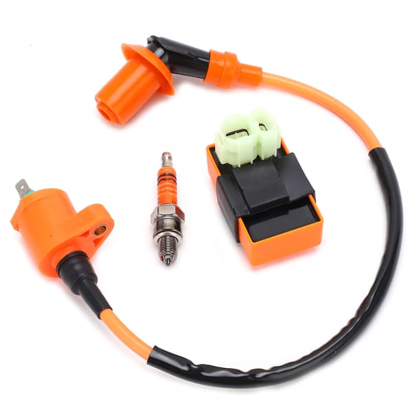 GY6 50cc 150cc ATV Moped Scooter CDI Ignition Coil Spark Plug Kit
