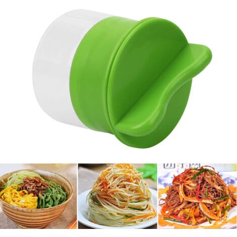 Spiralizer grønnsakskutter 1-blad manuell - Manuell grønnsakskutter for grønnsaksspaghetti - Grønn