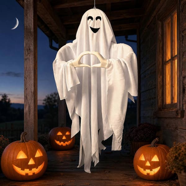Halloween Spøgelsesdekoration med Hjertegestus til Udendørs Plæne og Festarrangementer