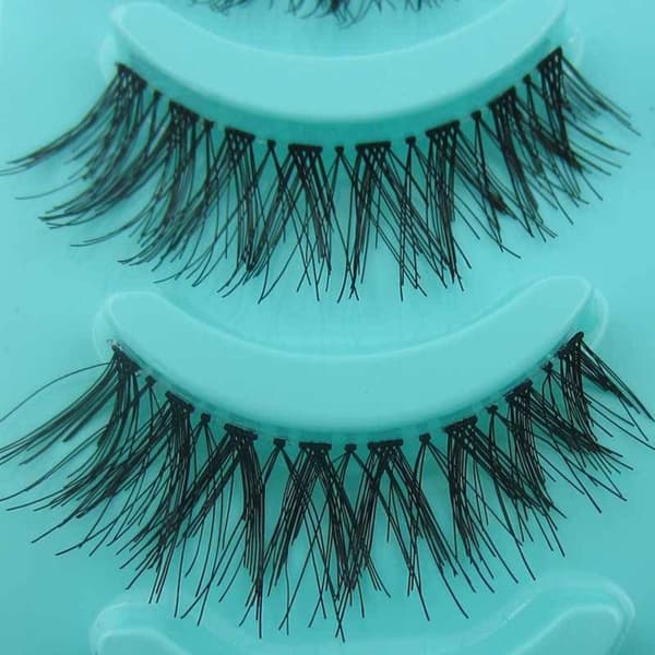 5 par Messy Natural Crossed False Eyelashes Eyelashes Star Makeup Super