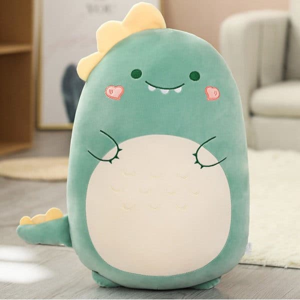 60 cm Squishmallows – Kawaii blød dyrepude, dinosaur