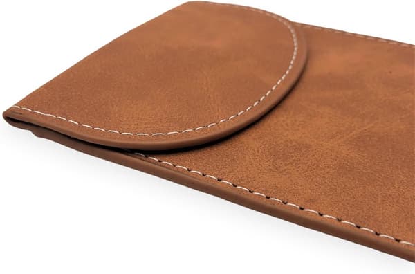 Faraday RFID Signal Blocking Pouch - Genuine Brown Leather, for Car Keys, RFID Blocking, Key Holder, Key Ring, Anti-Theft, Security, Key Protection