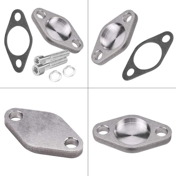 EGR-ventil blindplate, rustfritt stålsett med pakning for E53 E38 E39 E46 X5