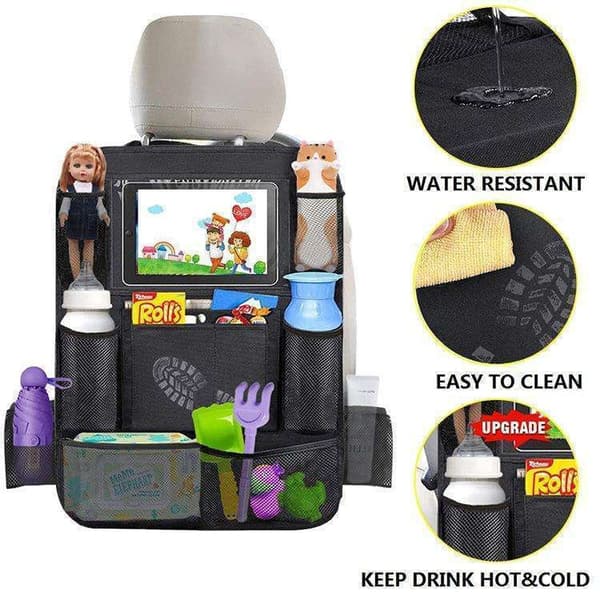 2-pakning Oppbevaring til baksete - Universal iPad-holder for bil