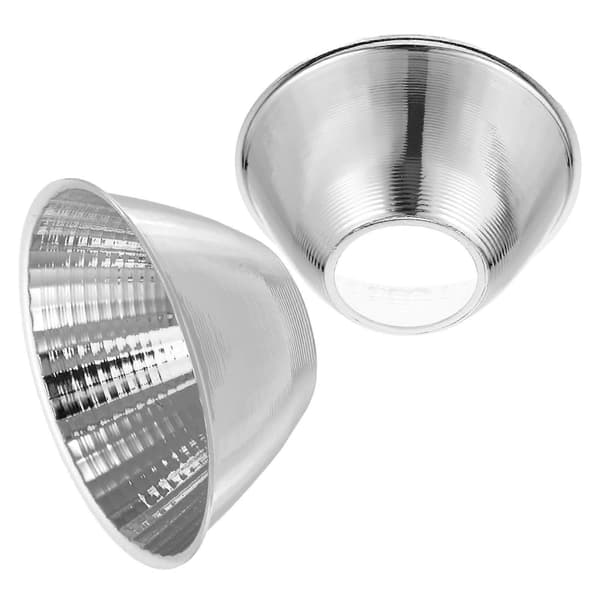 2 Pieces LED Flashlight Reflector Cup Accessory with High Brightness Spotlight Lampshade Flashlight Lighting Diffuser for Outdoor Adventures Silver Silver 13.00X13.00X4.00CM