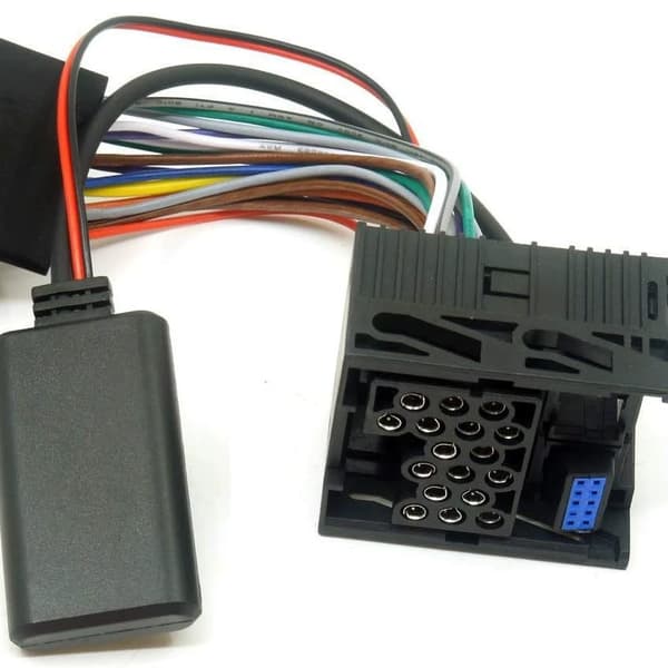 Bluetooth-musikadapter Sort - Trådløs streaming, Bluetooth 5.0-1-enhed, kompatibel med BMW E46 320i 323i 325i, med mikrofon