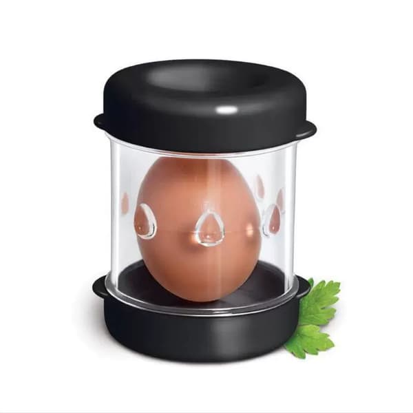 Quick Egg Peeler, Manual Egg Peeler, Portable Hard Boiled Egg Shell Separator, Magic Amazing Egg Shell Machine Removes Shells from Eggs black