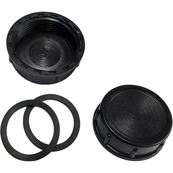 Qrity 2-pack diskbänkspropp, 39 mm gängad propp, svart