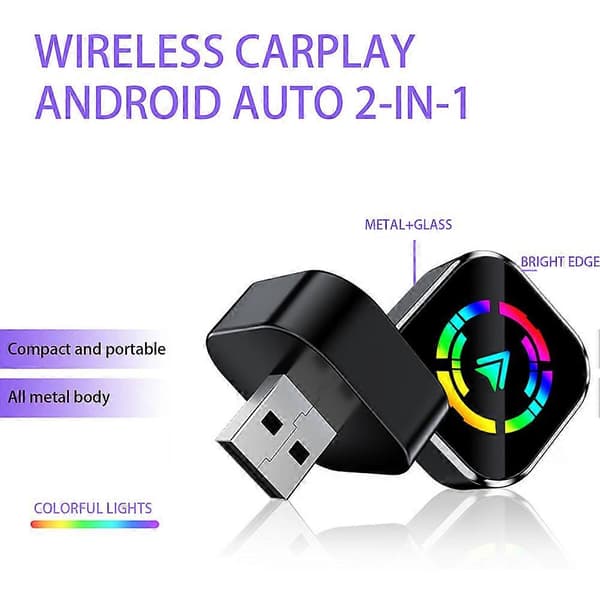 Trådløs Carplays Androids Auto Adapter Problemfri Trådløs Forbindelse til Bil Lastbil