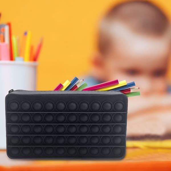 Penneetui Push Pop Fidget Legetøj & Simpel Sensorisk Silikone