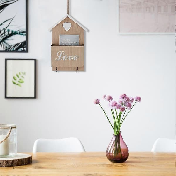Letter Plug Hook and Simple Home Styling Craft Wall Decoration Mailbox (One Column)