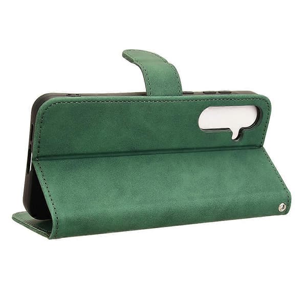 For Samsung Galaxy A35 5G Leather Case Flip Phone Cover with Wallet Stand Green